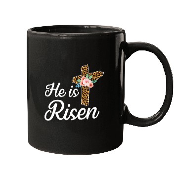 Discover He Is Risen Jesus Christ Cross Easter Sunday Mugs