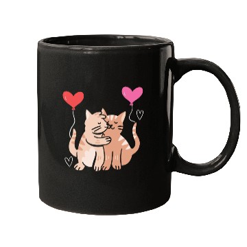Discover Cat Lover Valentines Day Hearts Day Cupid Love Mugs