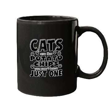 Discover Cats Are Like Potato Chips Cat Lover 2 Mugs