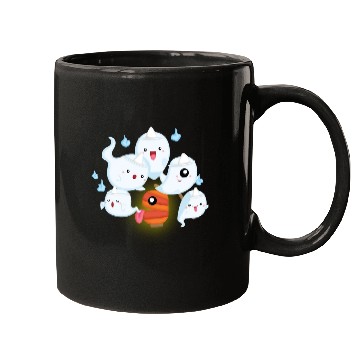 Discover Cute Japanese Ghost, Halloween Mugs