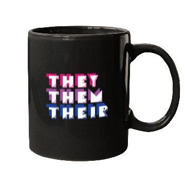 Discover LBGT Flag Gay Pride Human They Them Their Mugs