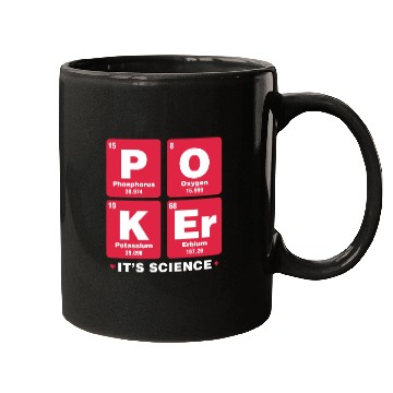 Discover Poker It's Science Mugs