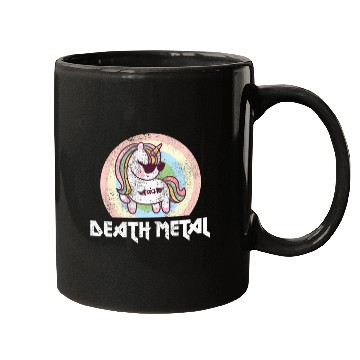 Discover Goth Rock Satan Unicorn Festivals Death Metal Mugs