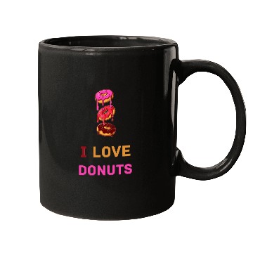 Discover I LOVE DONUTS Mugs
