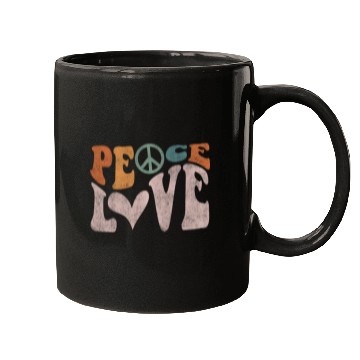 Discover Peace Love, Peace Mugs
