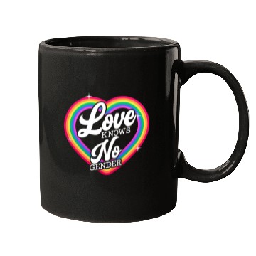 Discover Love Knows No Gender Rainbow Pride Month Mugs