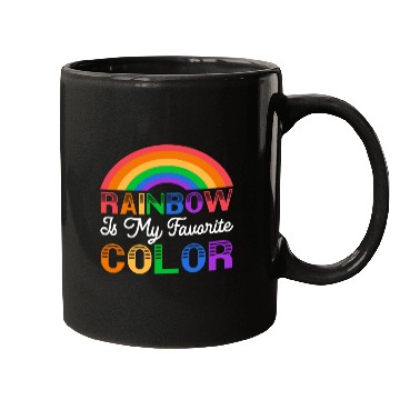 Discover Rainbow Is My Favorite Color Pride Month Mugs