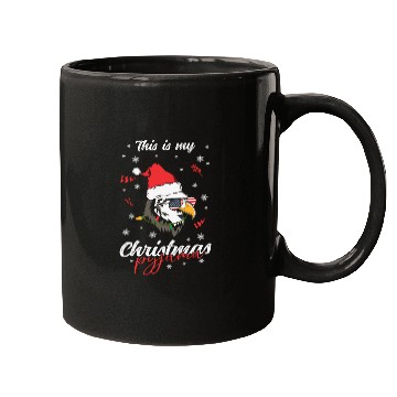 Discover Winter Christmas Pyjama Eagle Mugs