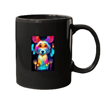 Discover Angel Dog 014 Mugs