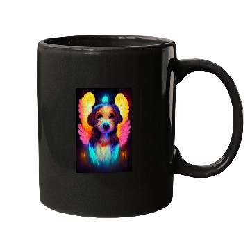 Discover Angel Dog 001 Mugs