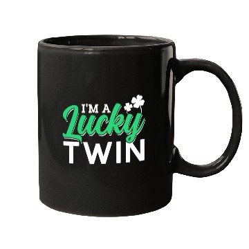 Discover I'm A Lucky Twin Ireland Irish St. Patricks Day Mugs