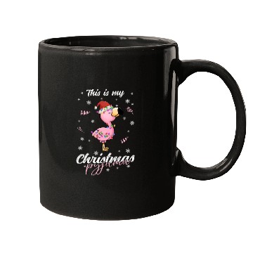 Discover Winter Christmas Pyjama Flamingo Mugs