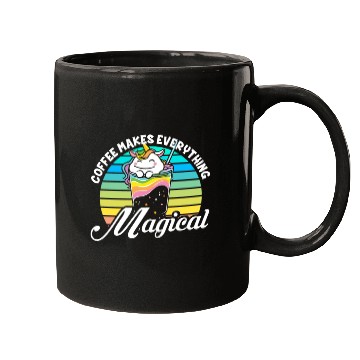 Discover Pink Magical Unicorn Caffeine Coffee Lover Mugs