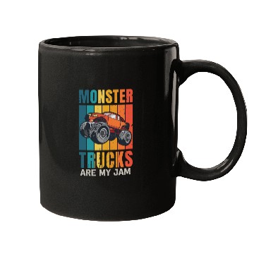 Discover Monster Trucks Are My Jam Vintage Retro Mugs