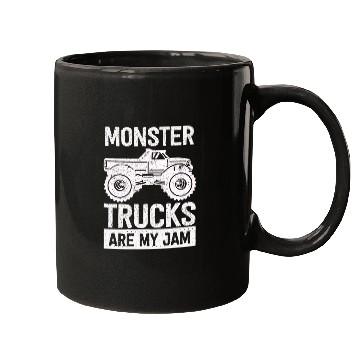 Discover Monster Trucks Are My Jam Vintage Retro Mugs