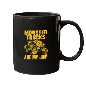 Discover Monster Trucks Are My Jam Vintage Retro Mugs