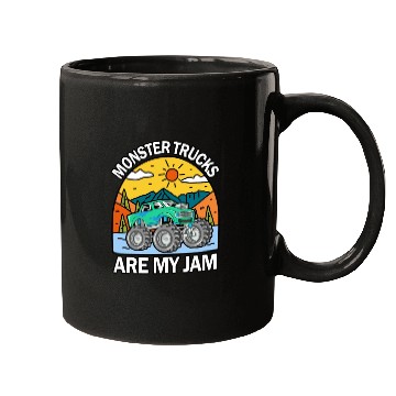 Discover Monster Trucks Are My Jam Vintage Retro Mugs