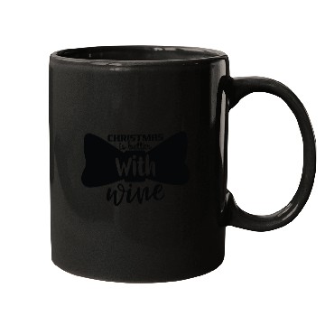Discover Christmas is better with wine Mugs