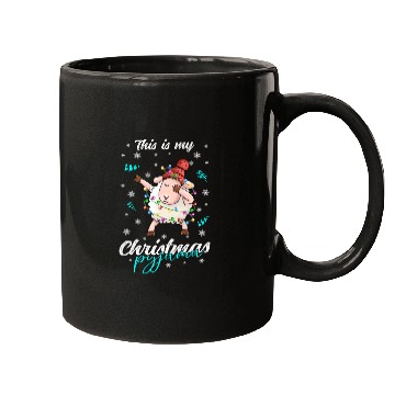 Discover Winter Christmas Pyjama Sheep Mugs