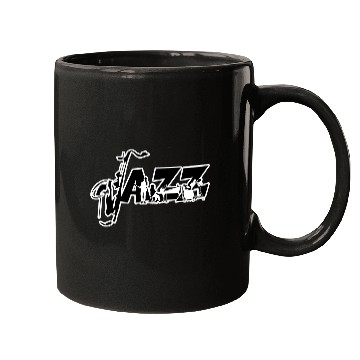 Discover Jazz Music Typography Design Mugs