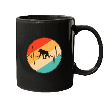 Discover monkey retro heartbeat Mugs