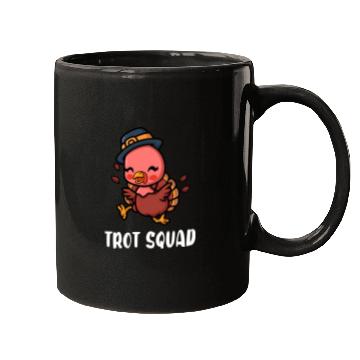 Discover Thanksgiving Running Turkey Trot Squad Mugs