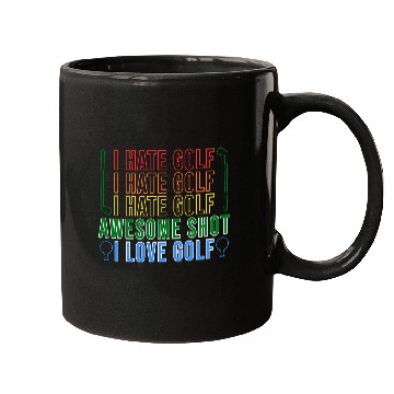 Discover I Love Golf Golfer Mugs