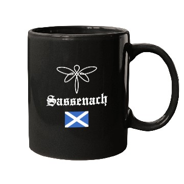Discover Sassenach Outlander Celtic Gaelic Dragonfly Mugs