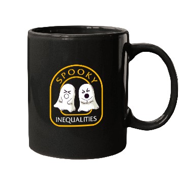 Discover Halloween Math Teacher Mugs, Spooky Inequalities