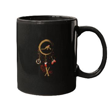 Discover Winter dreamcatcher Christmas Curling Mugs