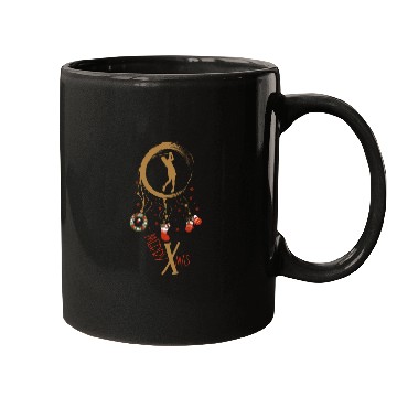 Discover Winter dreamcatcher Christmas Golfer Mugs