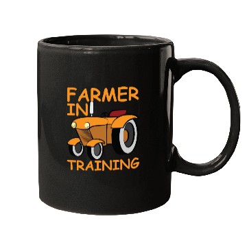 Discover Funny Tractor Boy Farmer In Training Mugs