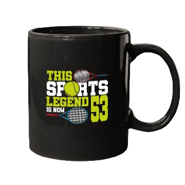 Discover This Sports Legend Is Now 53, Tennis 53rd Birthday Mugs