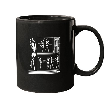 Discover Halloween Mugs, Skeleton Dancing Ballerinas
