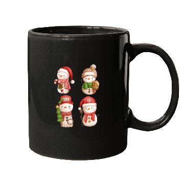Discover Snowmen in christmas mode happy holidays Mugs