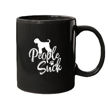 Discover I Love My Black Russian Terrier - "People Suck" Mugs