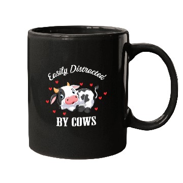 Discover Easiliy Distracted By Cows Cute Farmer Farm Animal Mugs