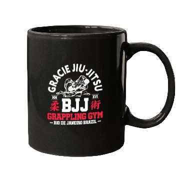 Discover Gracie Jiu Jitsu BJJ Grappling Gym Mugs