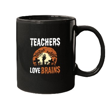 Discover Halloween Teacher Brain Lover Mugs