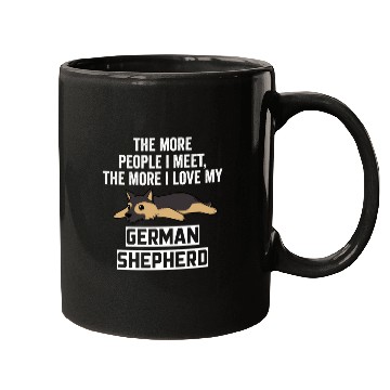Discover The More I Love My German Shepherd Mugs
