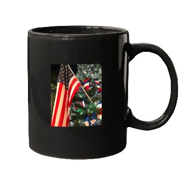 Discover Patriotic Christmas US Flag In Christmas Tree Mugs