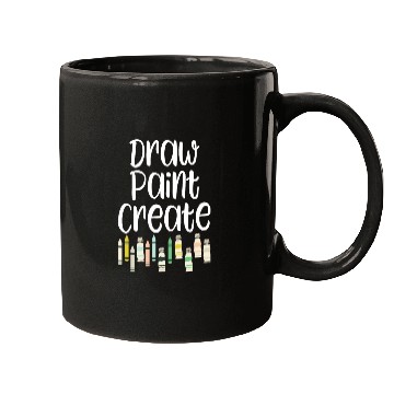 Discover Draw Paint Create - art teacher gift Mugs