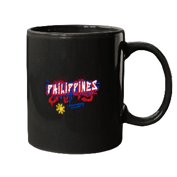 Discover Philippines graffiti flag design Mugs