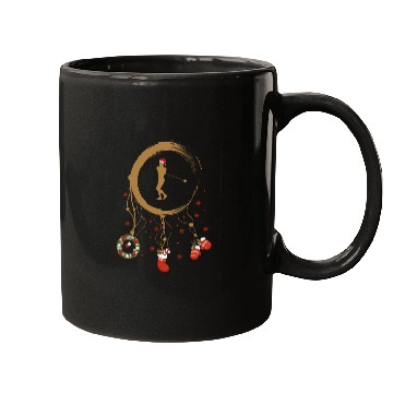Discover Winter dreamcatcher Christmas Hammer throwing Mugs