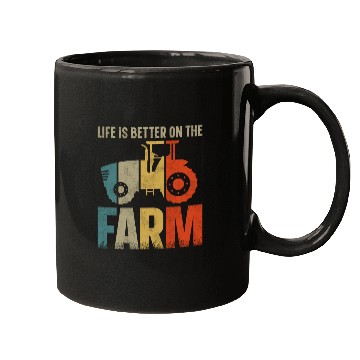 Discover Farming Farmer Vintage Tractor Mugs