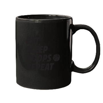 Discover Eat Sleep Hoops Repeat Basketball Mugs
