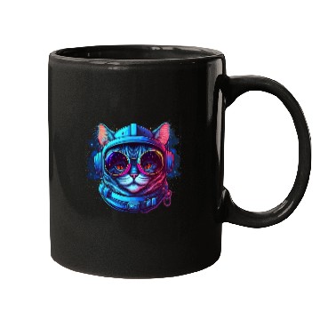 Discover Space Cat Mugs