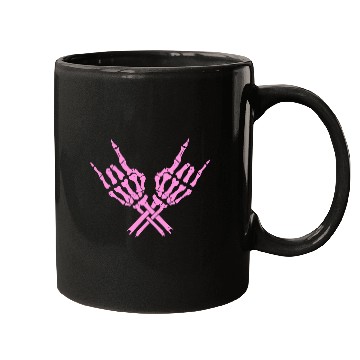 Discover Skeleton Rock Hands Mugs