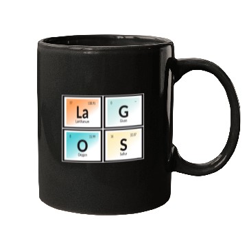 Discover Lagos | Periodic Table of Elements Mugs