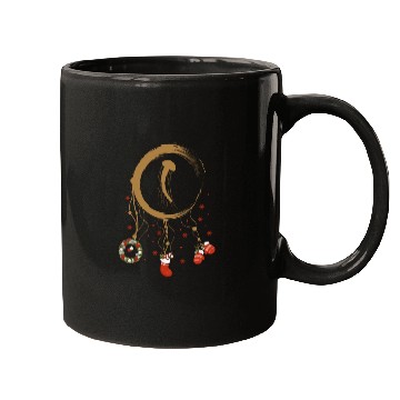 Discover Winter dreamcatcher Christmas Jellyfish Mugs